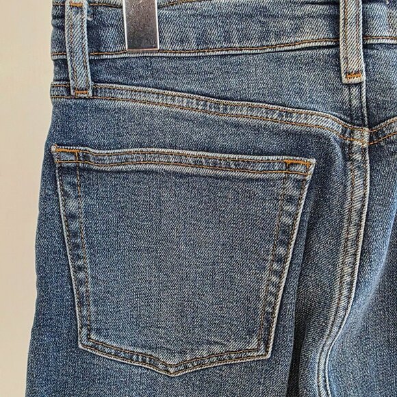 RE/DONE Comfort Stretch High Rise Stove Pipe Mid 70s Size 27 - Picture 5 of 7